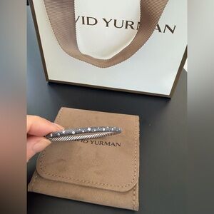 David Yurman Men's Bracelet in Black and Silver